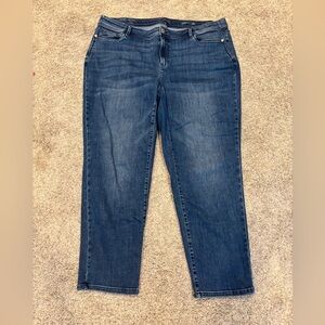 J. Jill authentic fit slim ankle blue jeans plus size 20R Tencel cotton blend